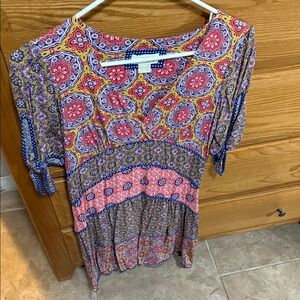 Colorful Patterned Women's Dress